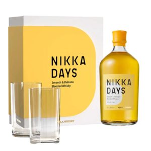 NIKKA DAYS BLENDED WHISKY 0.7L 40% + 2 ČAŠE GIFT BOX