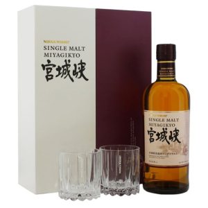 NIKKA WHISKY MIYAGIKYO SINGLE MALT 0.7L 45% + 2 ČAŠE GIFT BOX
