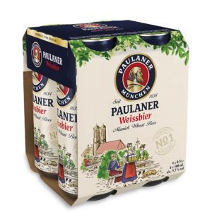 PAULANER PIVO 0.50L LIMENKA HEFE WEISSBIER 4 PACK alc.5.5%